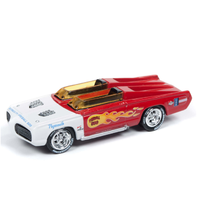 Johnny Lightning 1:64 Scale Classic Gold - George Barris Fireball 500 Metalllic Red and White