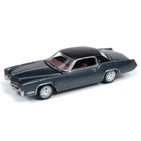 Auto World Muscle Cars Premium 2019 Release 1 - 1:64 Scale 1967 Cadillac Eldorado Summit Gray Metallic with Flat Black Top