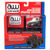 Auto World Interlocking Stacking Display Stand (6 pack) for 1:64 Scale