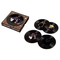 ACDC 4 Record Coasters