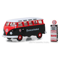 Greenlight 1:64 Scale The Hobby Shop Series 6 1964 Volkswagen Smaba Bus with Vintage Gas Pump