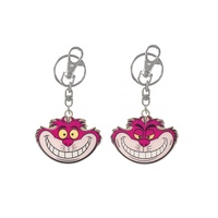 Alice in Wonderland Cheshire Cat Pewter Key Chain