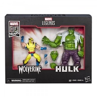 Marvel Legends Series 80th Anniversary Action Figure 2 Pack - Wolverine and Hulk (BAF Scale)