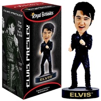 Elvis Presley Black Leather 68 Comeback 8" Bobblehead