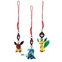 Pokemon Dangler 3 Figure Eevee - Eevee, Leafeon & Glaceon Set