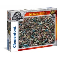 Clementoni Puzzle Jurassic World Impossible Jigsaw Puzzle 1000 Pieces