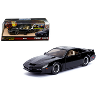 Knight Rider 1:24 Scale Hollywood Rides Diecast Car - KITT with Live Action (Boxed Version)