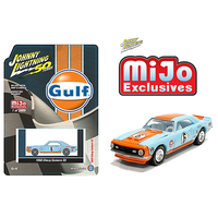 Johnny Lightning 1:64 Scale MiJo Exclusives - 1968 Chevrolet Camaro SS Gulf Racing (Light Blue/Orange)