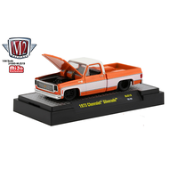 M2 Machines 1:64 Auto-Trucks - 1973 Chevrolet Silverado (Orange/White) - MiJo Exclusives