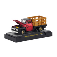 M2 Machines Detroit-Muscle 1:64 Scale Auto-Meets Release 50 - 1956 Ford F-100 Stakebed Truck