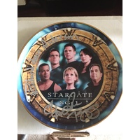 Stargate SG-1 Ceramic Season 10 Cast Plate - Autographed Limited Ed 34