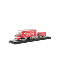 M2 Machines 1:64 Auto-Haulers Coca-Cola Release - 1969 Dodge L600 COE & 1964 Dodge A100 Van