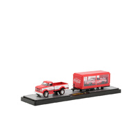M2 Machines 1:64 Auto-Haulers Coca-Cola Release - 1970 Chevrolet C60 Truck & 1968 Chevrolet Camaro SS 350