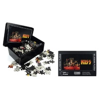 KISS 3D Jigsaw Puzzle (256 Pieces) with Aluminum Window Box Tin