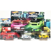 Hot Wheels Fast & the Furious Premium B Release - Set of 5