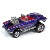 Johnny Lightning 1:64 Scale Street Freaks 2019 Release 2A - 1958 Chevy Corvette