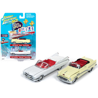 Johnny Lightning 1:64 Scale 50'a & Fins 2pk 1953 Buick Super Convertible & 1959 Cadillac Eldorado Convertible