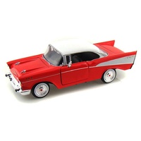 Motor Max 1:24 1957 Chev Bel Air (American Classics) - Red