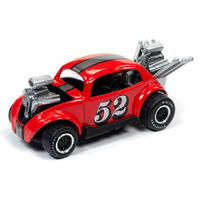 Johnny Lightning 1:64 Scale Street Freaks 2019 Release 3A - Spoilers - Bug Bomb #52 (Red)