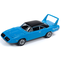Johnny Lightning 1:64 Muscle Cars USA 2019 Release 3 Version B -1970 Plymouth Superbird (Blue)