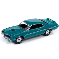 Johnny Lightning 1:64 Muscle Cars USA 2019 Release 3 Version A - 1970 Mercury Cyclone Spoiler (Green)