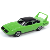 Johnny Lightning 1:64 Muscle Cars USA 2019 Release 3 Version A - 1970 Plymouth Superbird (Green)