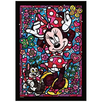 Tenyo Disney Minnie Mouse Jigsaw Puzzle - Stained Glass 266 pieces