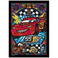 Tenyo Disney Cars Lightning McQueen Jigsaw Puzzle - Stained Glass 266 pieces
