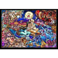 Tenyo Disney Aladdin Jigsaw Puzzle - Stained Glass 500 pieces