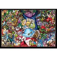Tenyo Disney Alice in Wonderland Jigsaw Puzzle - Stained Glass 500 pieces