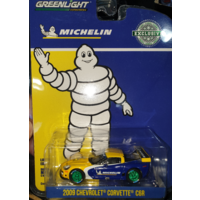 Chase Greenlight 1:64 Hobby Exclusive - 2009 Chevrolet Corvette C6R - Michelin (Blue/Yellow)