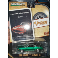 Chase Greenlight 1:64 Vintage Ad Cars Series 1 - 1969 Chevy Camaro SS
