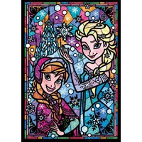 Tenyo Disney Frozen Anna & Elsa Stained Glass Puzzle 266 pieces