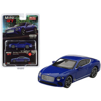 True Scale Miniatures Mini GT - 2018 Bentley Continental GT Sequin Blue Metallic Limited Edition to 1,200 pieces Worldwide