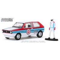 Greenlight 1:64 Scale The Hobby Shop Series 8 - 1975 Volkswagen Rabbit with Race Car Driver