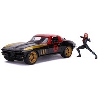 Jada 1:24 Scale Hollywood Rides - Marvel Avengers Black Widow & 1966 Chevrolet Corvette