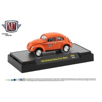 M2 Machines 1:64 Auto-Thentics Release 60 - 1956 Volkswagen Beetle Deluxe USA Model - Orange
