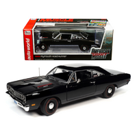 Auto World 1:18 American Muscle - 1969 Plymouth Road Runner (Black) - Hemmings Muscle Machines Cover Car August 2009 Limited Edition