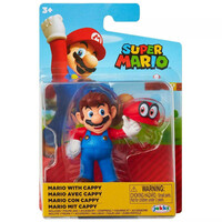 World of Nintendo Super Mario - Mario With Cappy 2.5 Inch Figure
