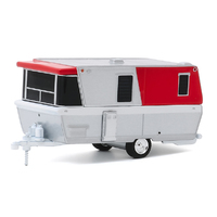 Greenlight 1:64 Hitched Homes Series 8 - 1961 Holiday House in Red and Chrome with White Stripe