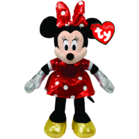 Disney Minnie Mouse Red Sparkle Beanie Babies