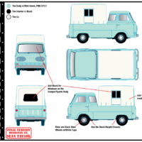 M2 Machines 1:64 Hobby Exclusive - 1965 Ford Econoline With Camper Shell Limited Edition