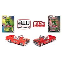 Auto World 1:64 Mijo Exclusive Rat Fink 1978 Chevy Silverado K10 Rat Rod Set of 2 Limited 3,000 Pcs Each