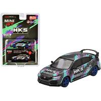 MiJo Exclusives - True Scale Miniatures Mini GT - Honda Civic Type R (FK8) HKS Time Attack (2018) Limited Edition to 1200pcs Worldwide