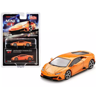 MiJo Exclusives - True Scale Miniatures Mini GT - Lamborghini Huracan EVO Arancio Borealis Orange Metallic Limited Edition to 1800pcs Worldwide