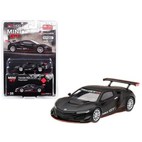 MiJo Exclusive True Scale Miniatures Mini GT - Honda NSX GT3 Presentation Matt Black Limited Edition to 3,600 Pieces Worldwide