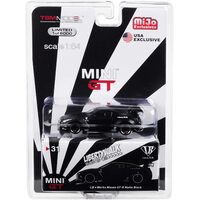 MiJo Exclusive True Scale Miniatures Mini GT - Nissan GT-R (R35) Type 1 LB Works "LibertyWalk" Matt Black with Rear Wing Ltd Edition to 6,000 pieces