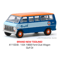 Greenlight 1:64 Running On Empty Series 10 - Gulf Oil - 1968 Ford Club Wagon