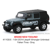 Greenlight 1:64 Running On Empty Series 10 - Falken Tires - 2014 Jeep Wrangler Unlimited