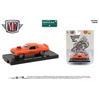M2 Machines Auto-Drivers 1:64 Scale Release 69 - 1969 Chevy Camaro SS/RS Gasser (Orange)